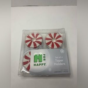 H For Happy Taper Holders